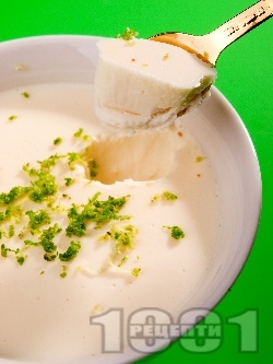 Желиран десерт крем ванилия с прясно мляко и сметана (без яйца и без брашно) - снимка на рецептата